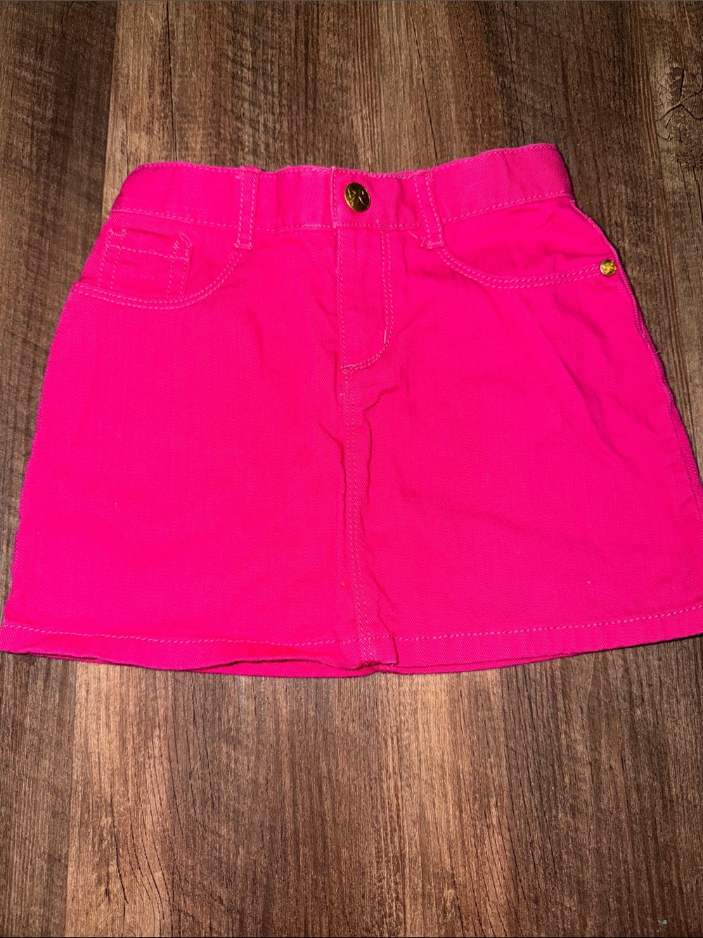 Gymboree Girls Pink Denim Skirt size: 5 Barbie Core